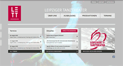 Desktop Screenshot of leipzigertanztheater.de