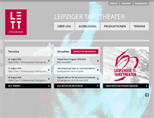 Tablet Screenshot of leipzigertanztheater.de